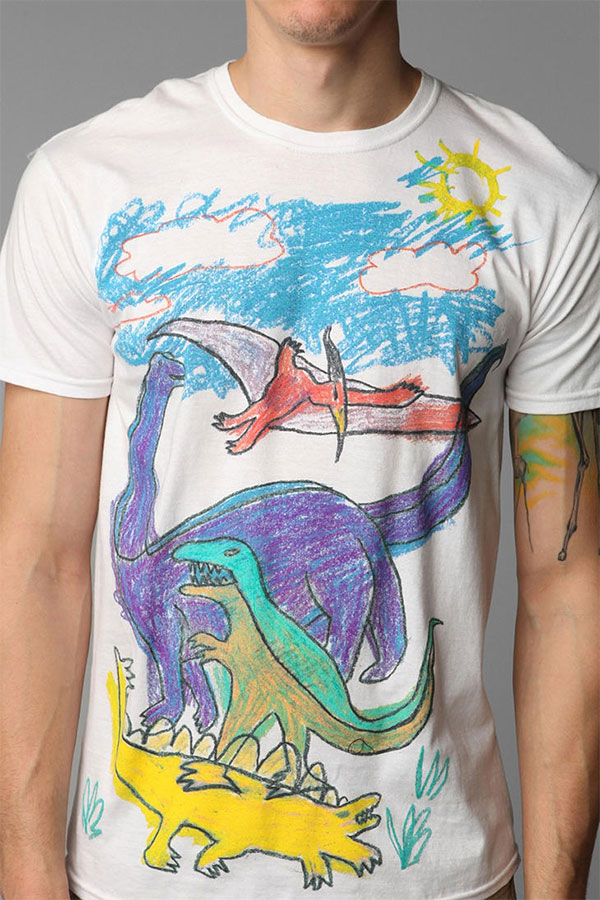 dinosaur-drawing-t-shirt